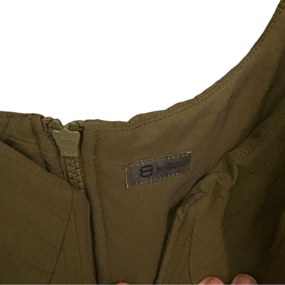 Italian Designer Scuba Olive Bustier - Picture 5 of 10